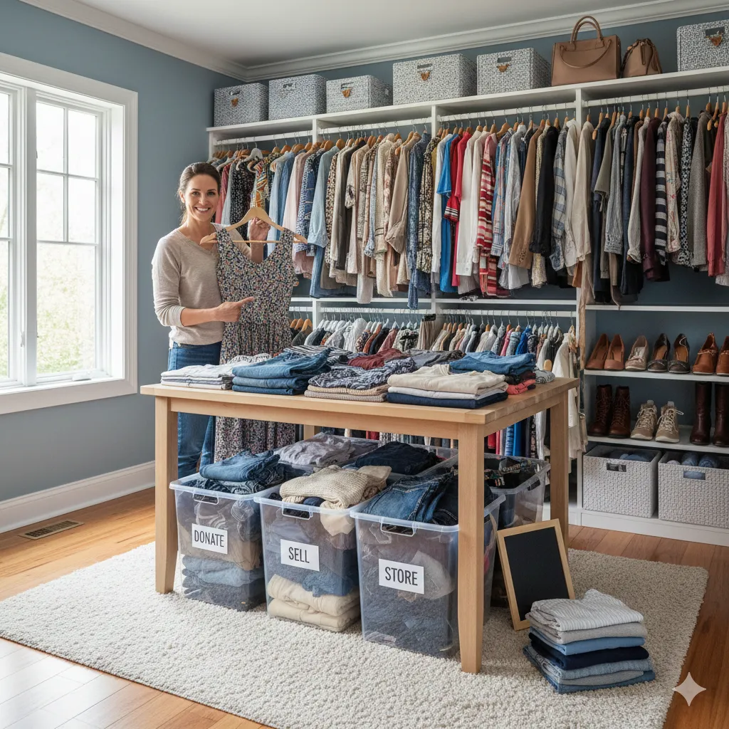 Closet Decluttering Tips